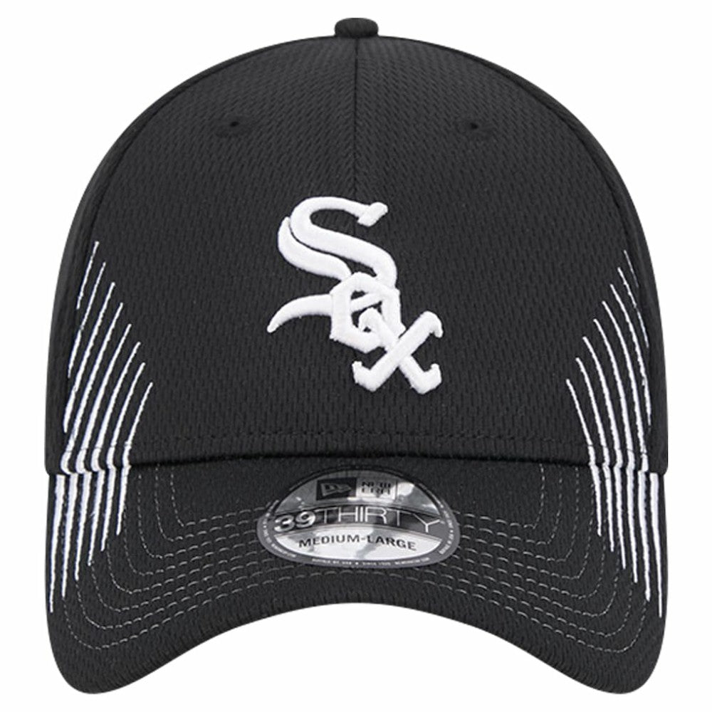 Chicago White Sox Active Dash Mark 39THIRTY Flex Hat Black | New Era