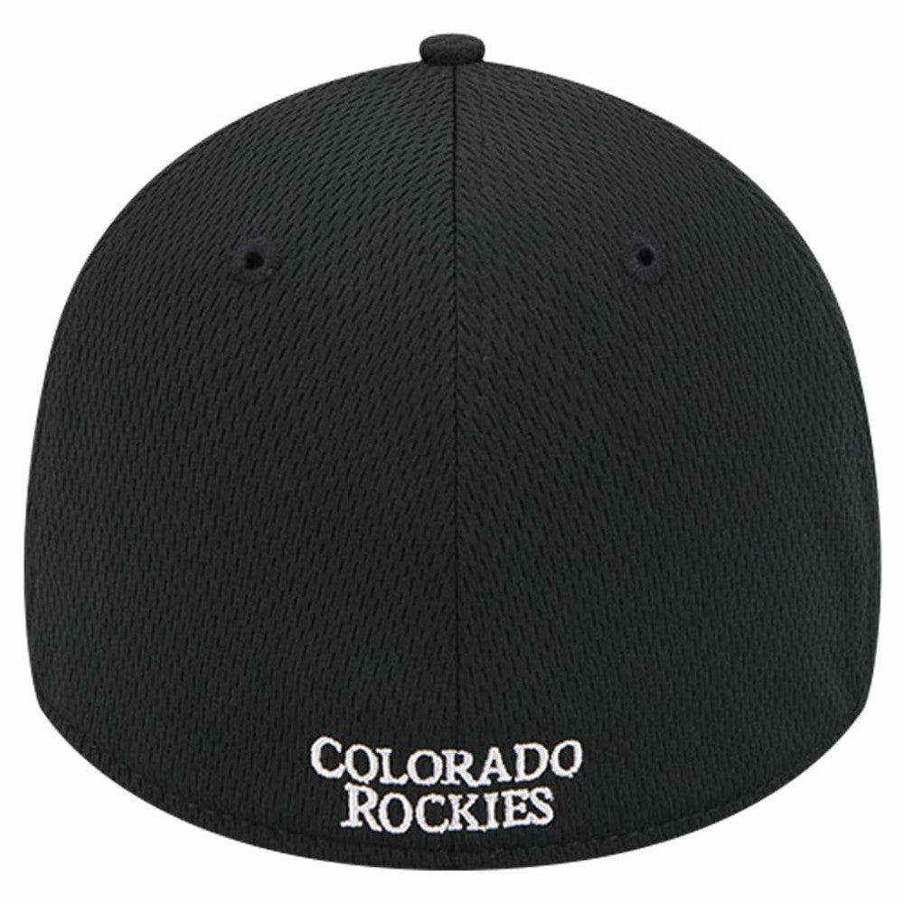 Colorado Rockies Active Dash Mark 39THIRTY Flex Hat Black | New Era