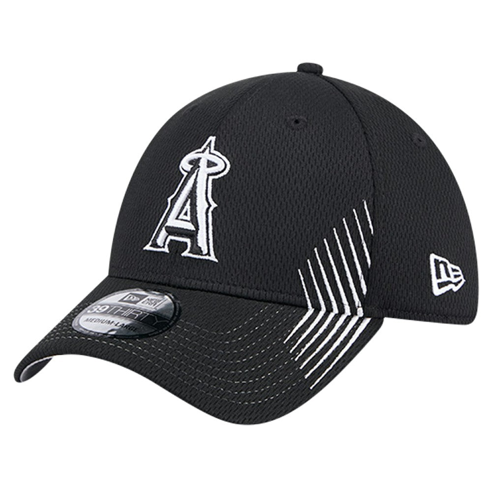 Los Angeles Angels Active Dash Mark 39THIRTY Flex Hat Black | New Era
