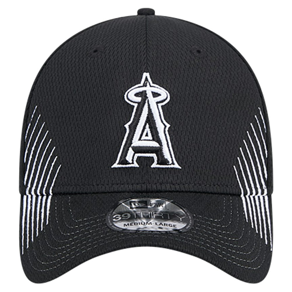 Los Angeles Angels Active Dash Mark 39THIRTY Flex Hat Black | New Era