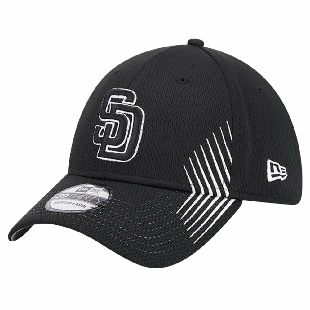 San Diego Padres Active Dash Mark 39THIRTY Flex Hat Black | New Era