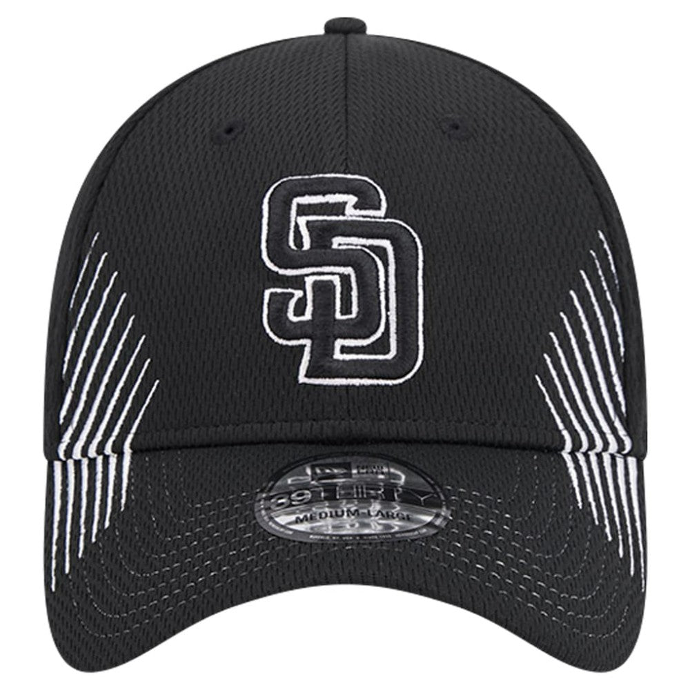 San Diego Padres Active Dash Mark 39THIRTY Flex Hat Black | New Era