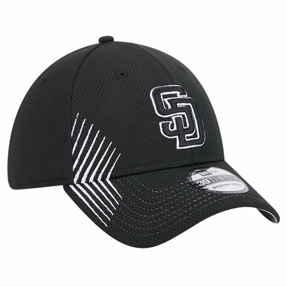 San Diego Padres Active Dash Mark 39THIRTY Flex Hat Black | New Era