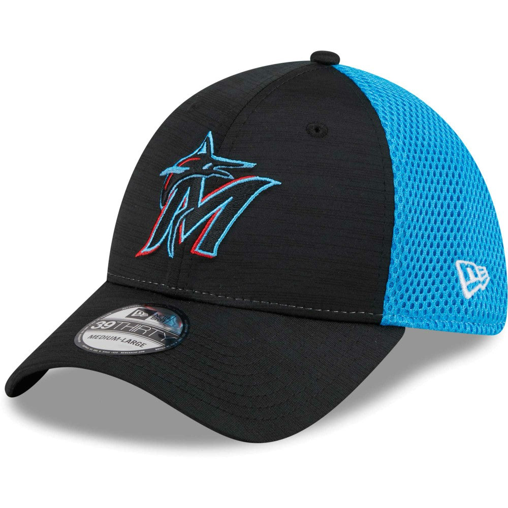 Miami Marlins Neo 39THIRTY Flex Hat Black | New Era