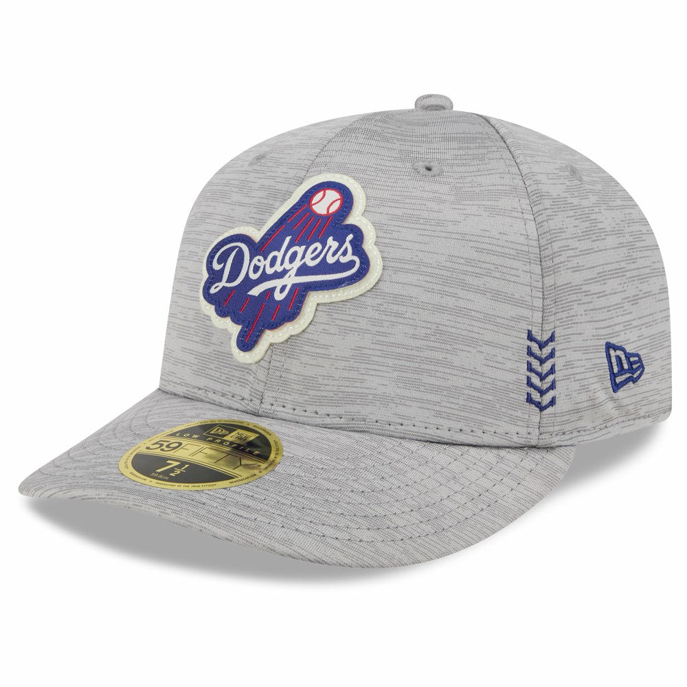 Los Angeles Dodgers 2024 Clubhouse Low Profile 59FIFTY Fitted Hat Gray | New Era