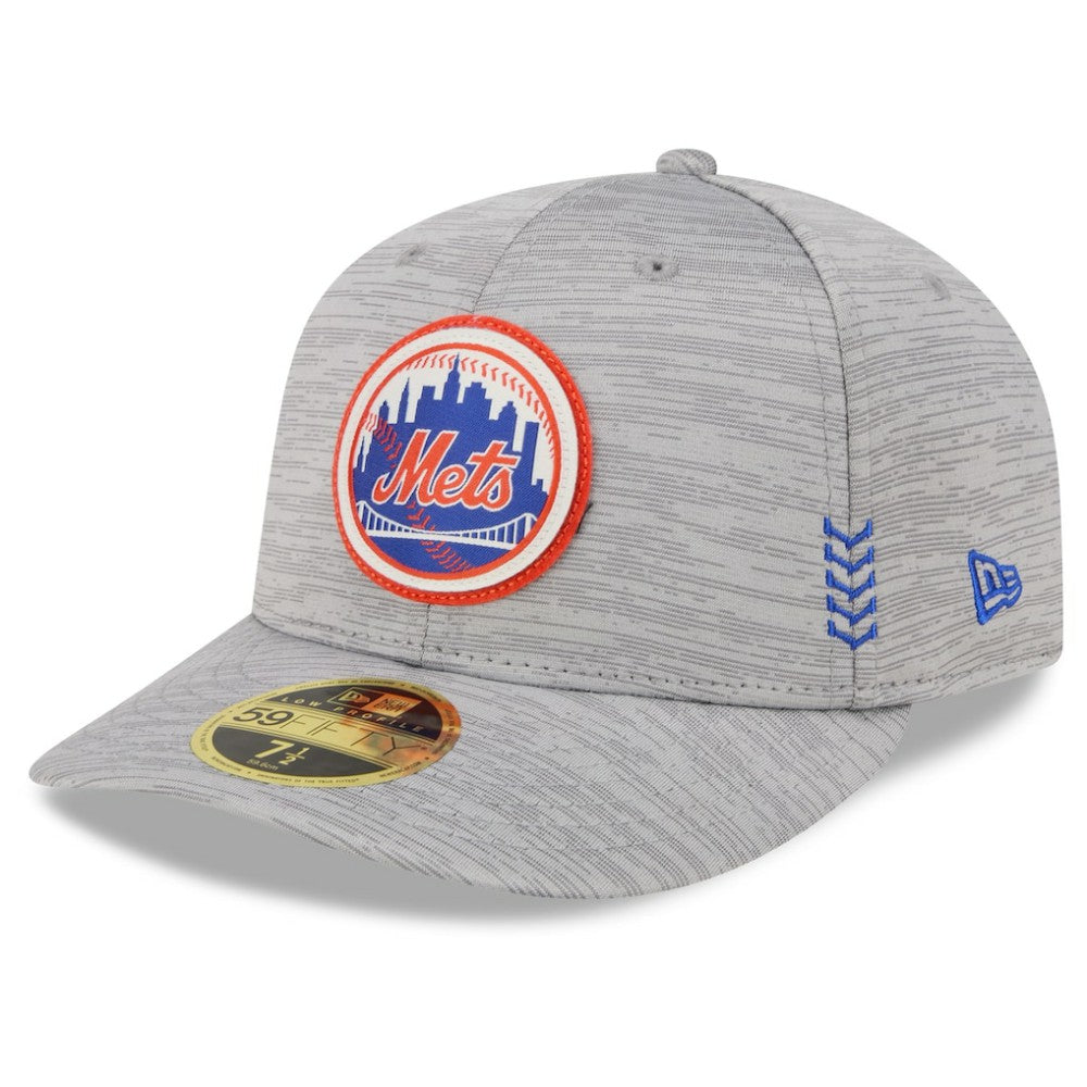 New York Mets 2024 Clubhouse Low Profile 59FIFTY Fitted Hat Gray | New Era