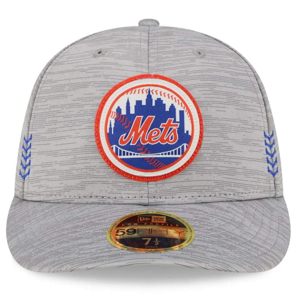 New York Mets 2024 Clubhouse Low Profile 59FIFTY Fitted Hat Gray | New Era