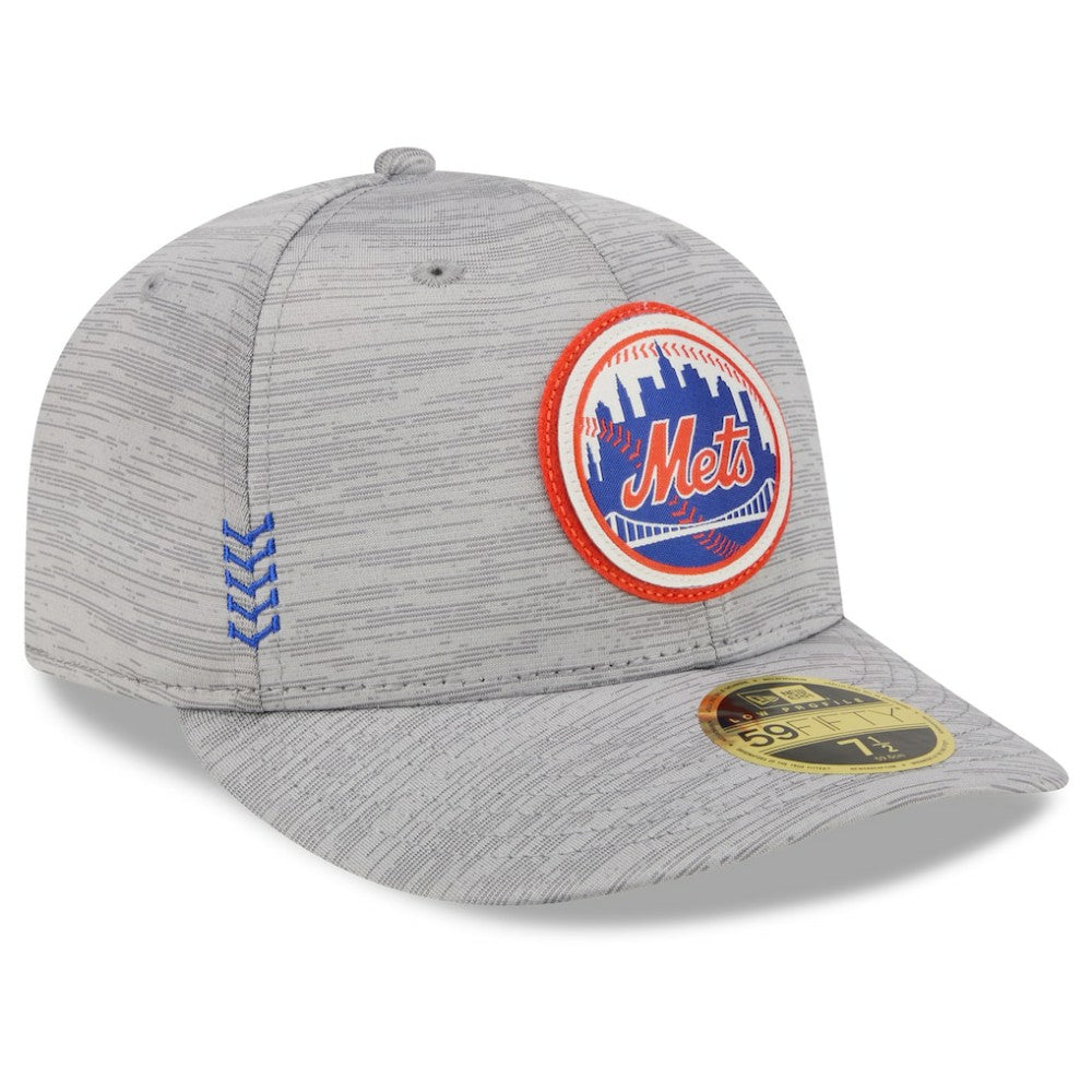 New York Mets 2024 Clubhouse Low Profile 59FIFTY Fitted Hat Gray | New Era