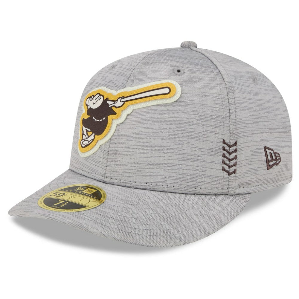 San Diego Padres 2024 Clubhouse Low Profile 59FIFTY Fitted Hat Gray | New Era