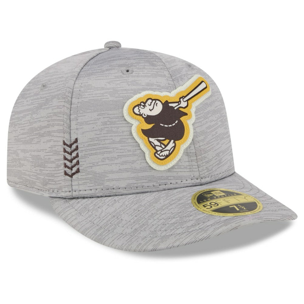 San Diego Padres 2024 Clubhouse Low Profile 59FIFTY Fitted Hat Gray | New Era
