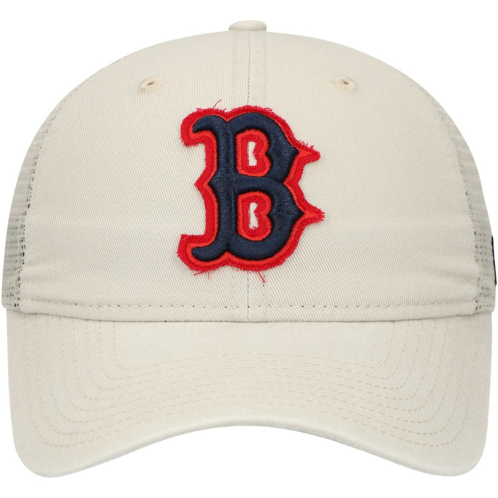 Boston Red Sox Game Day 9TWENTY Adjustable Trucker Hat Stone | New Era