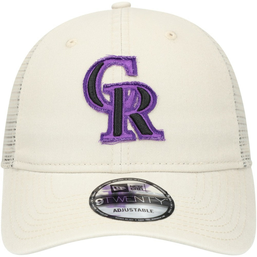 Colorado Rockies Game Day 9TWENTY Adjustable Trucker Hat Stone | New Era