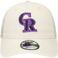 Colorado Rockies Game Day 9TWENTY Adjustable Trucker Hat Stone | New Era
