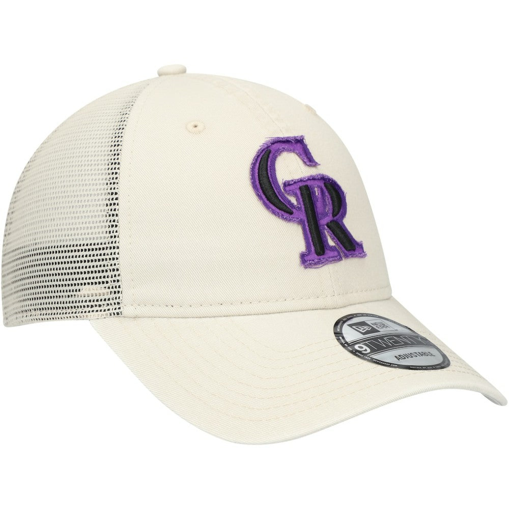 Colorado Rockies Game Day 9TWENTY Adjustable Trucker Hat Stone | New Era