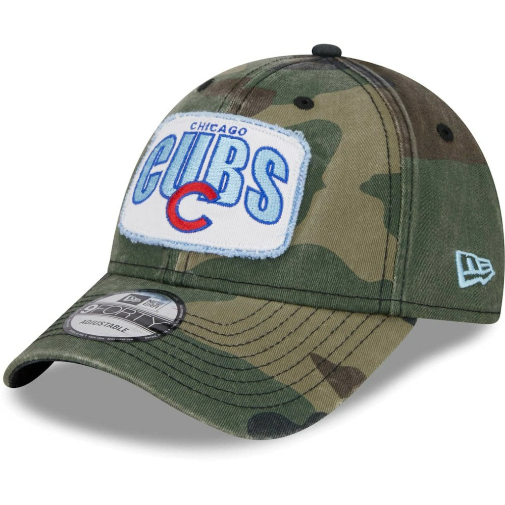 Chicago Cubs Gameday 9FORTY Adjustable Hat Camo | New Era