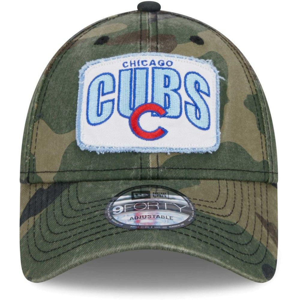 Chicago Cubs Gameday 9FORTY Adjustable Hat Camo | New Era