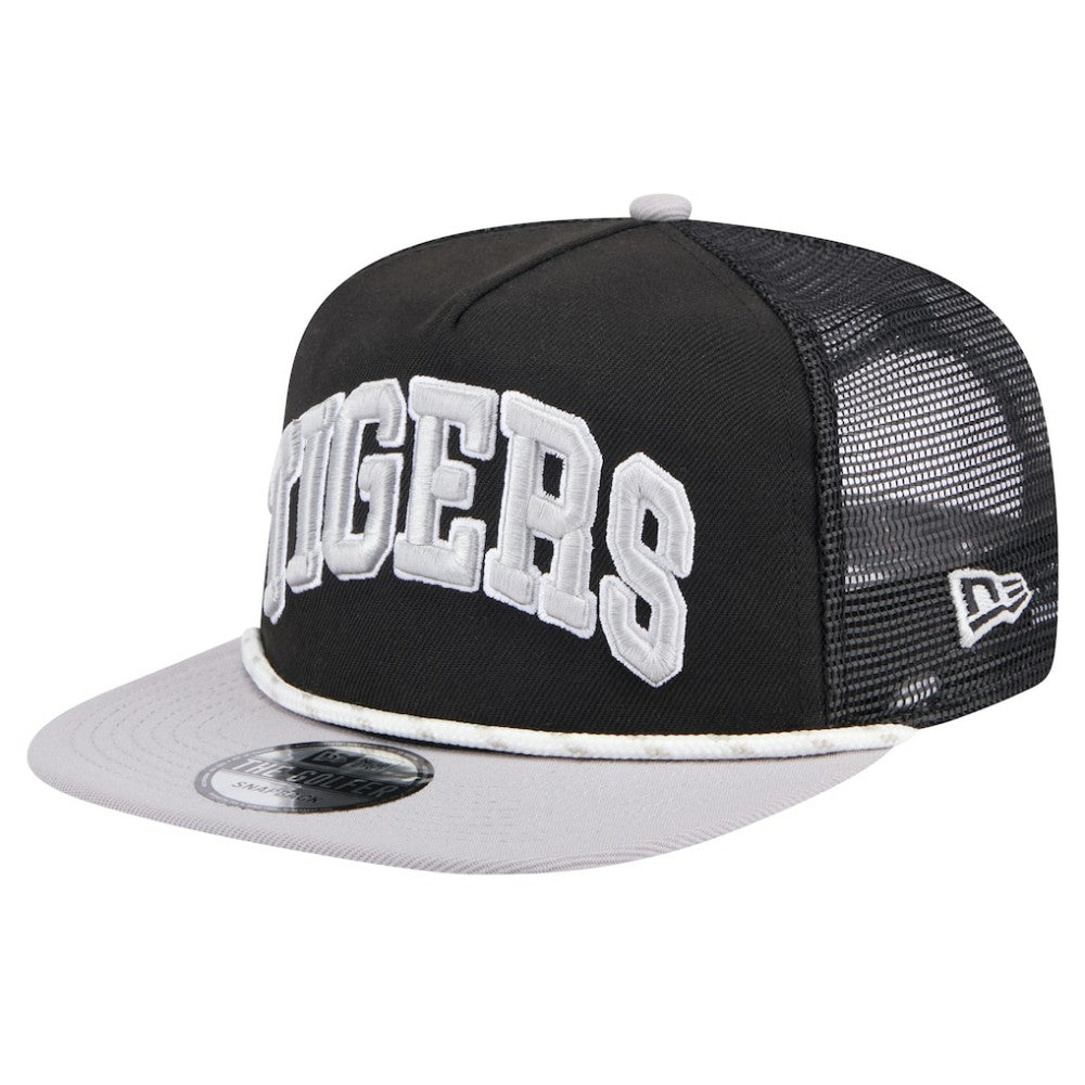 Detroit Tigers Throwback Meshback Golfer Hat Black | New Era