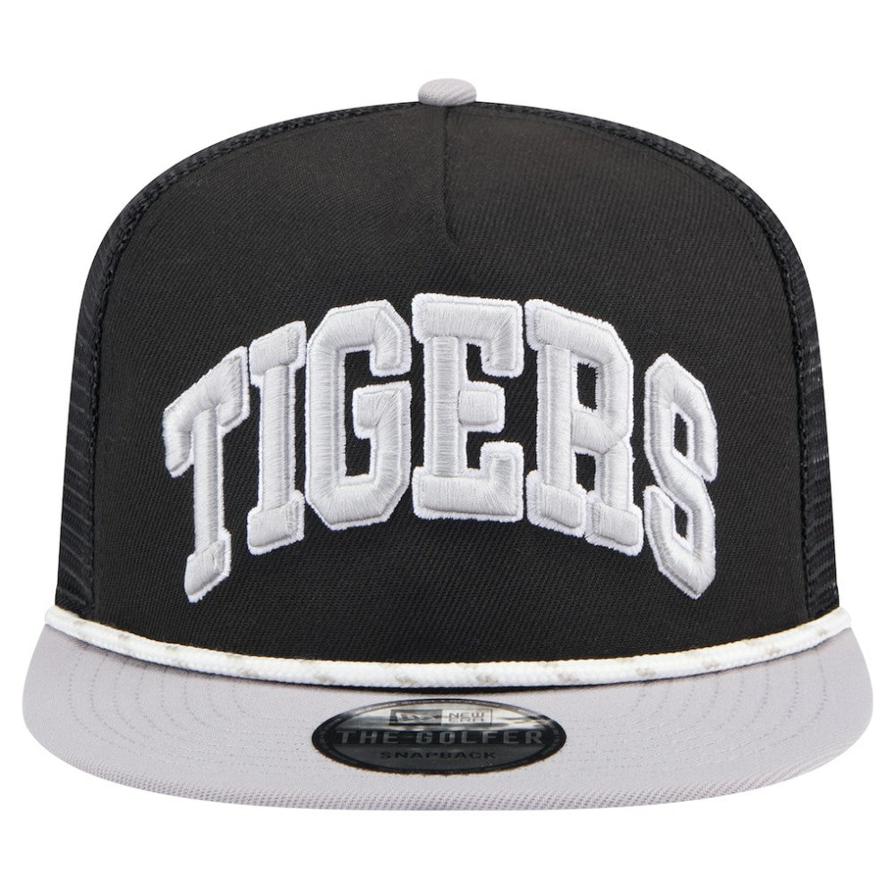 Detroit Tigers Throwback Meshback Golfer Hat Black | New Era