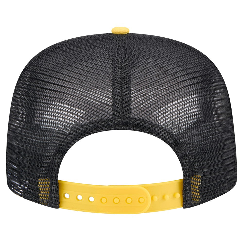 Milwaukee Brewers Throwback Meshback Golfer Hat Black | New Era