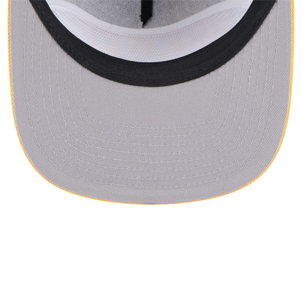 Milwaukee Brewers Throwback Meshback Golfer Hat Black | New Era