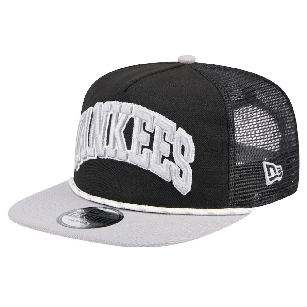 New York Yankees Throwback Meshback Golfer Hat Black | New Era