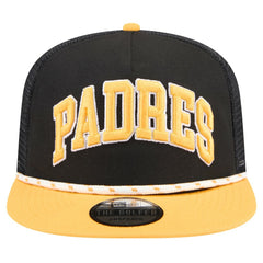 San Diego Padres Throwback Meshback Golfer Hat Black | New Era