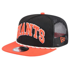 San Francisco Giants Throwback Meshback Golfer Hat Black | New Era