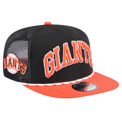 San Francisco Giants Throwback Meshback Golfer Hat Black | New Era