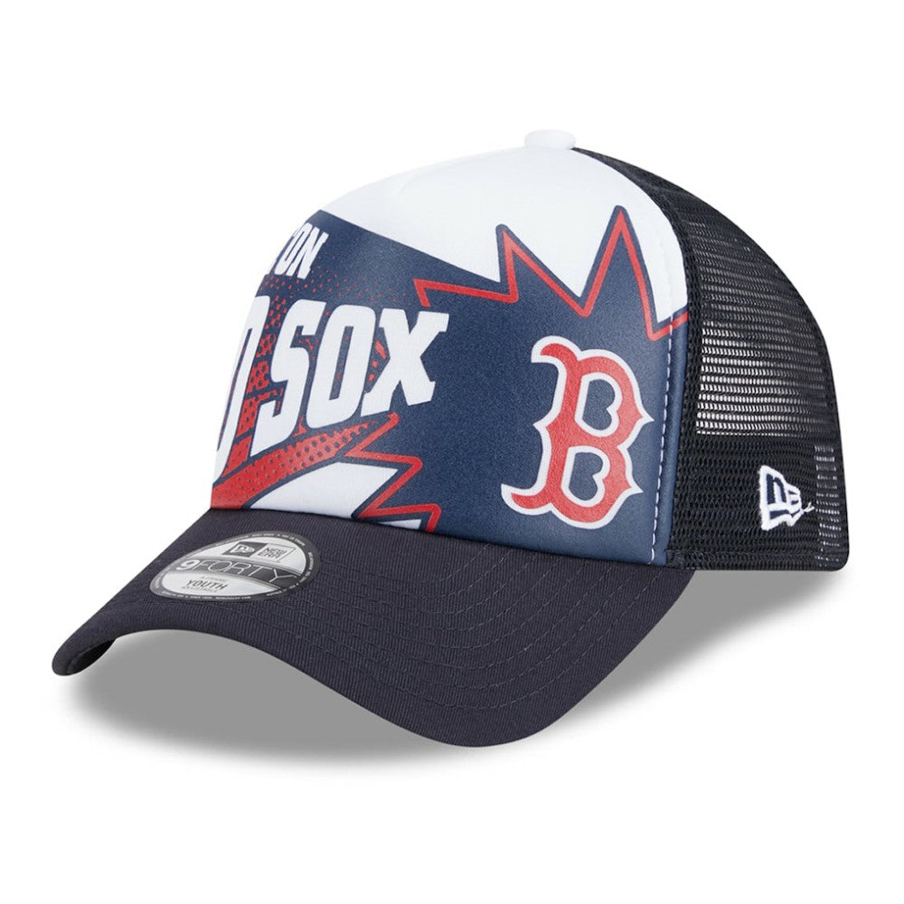 Boston Red Sox Youth Boom 9FORTY Adjustable Hat Navy | New Era