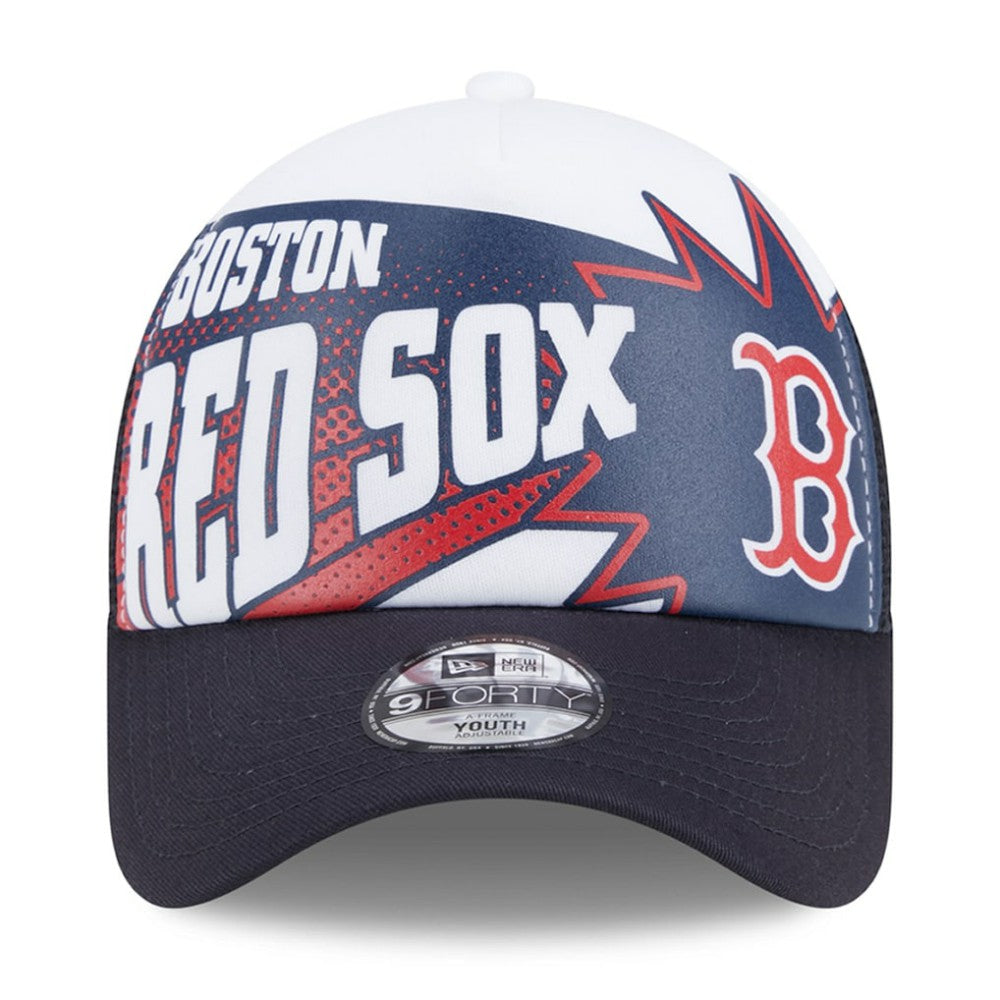 Boston Red Sox Youth Boom 9FORTY Adjustable Hat Navy | New Era