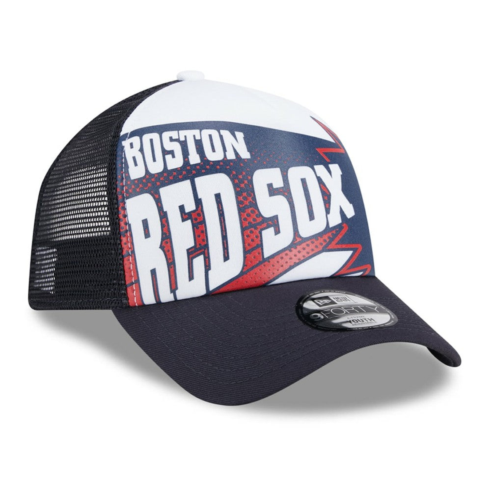Boston Red Sox Youth Boom 9FORTY Adjustable Hat Navy | New Era