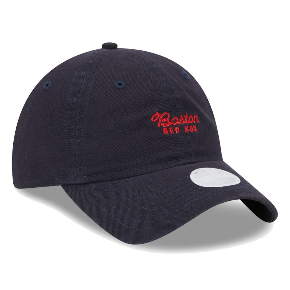 Boston Red Sox Women's Script 9TWENTY Adjustable Hat Navy | New Era