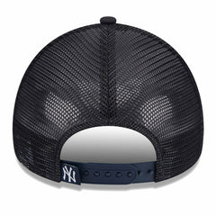 New York Yankees Women's Throwback Team Foam Front A-Frame Trucker 9FORTY Adjustable Hat White/Navy | New Era