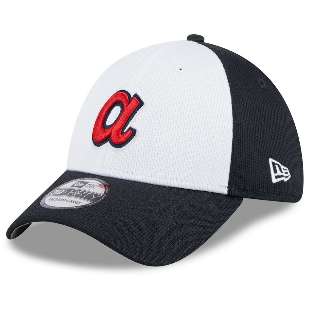 Atlanta Braves 2025 Batting Practice 39THIRTY Flex Hat White | New Era