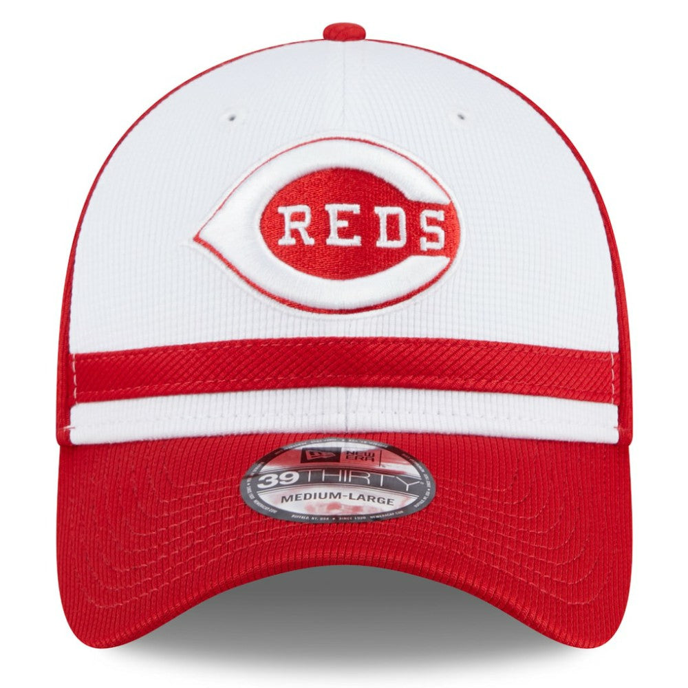 Cincinnati Reds 2025 Batting Practice 39THIRTY Flex Hat White | New Era