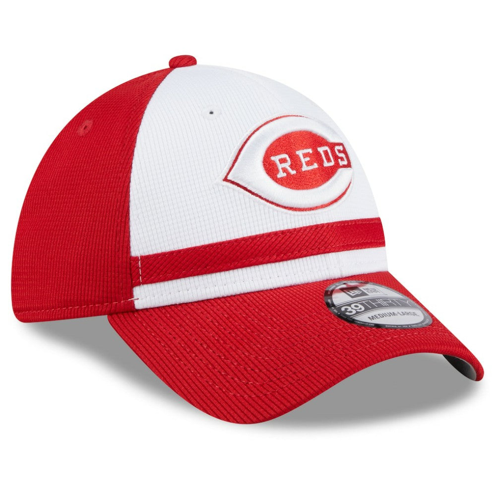 Cincinnati Reds 2025 Batting Practice 39THIRTY Flex Hat White | New Era