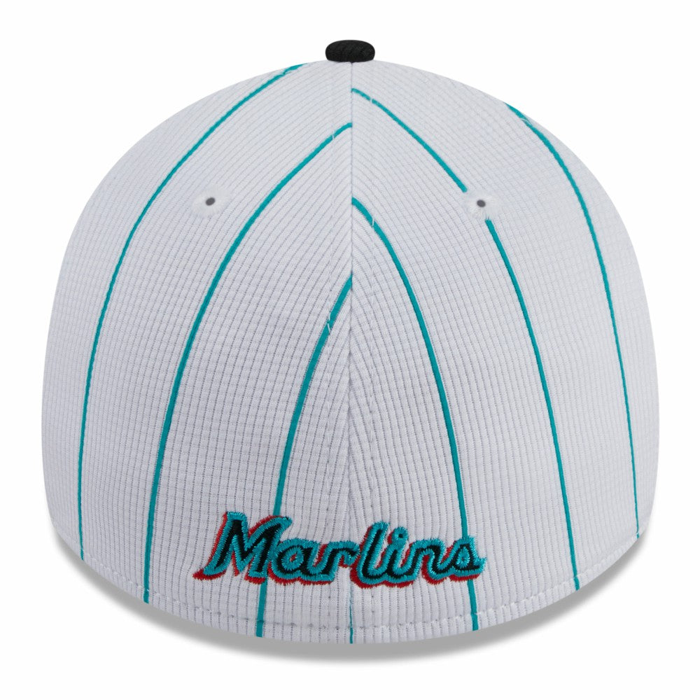 Miami Marlins 2025 Batting Practice 39THIRTY Flex Hat White | New Era