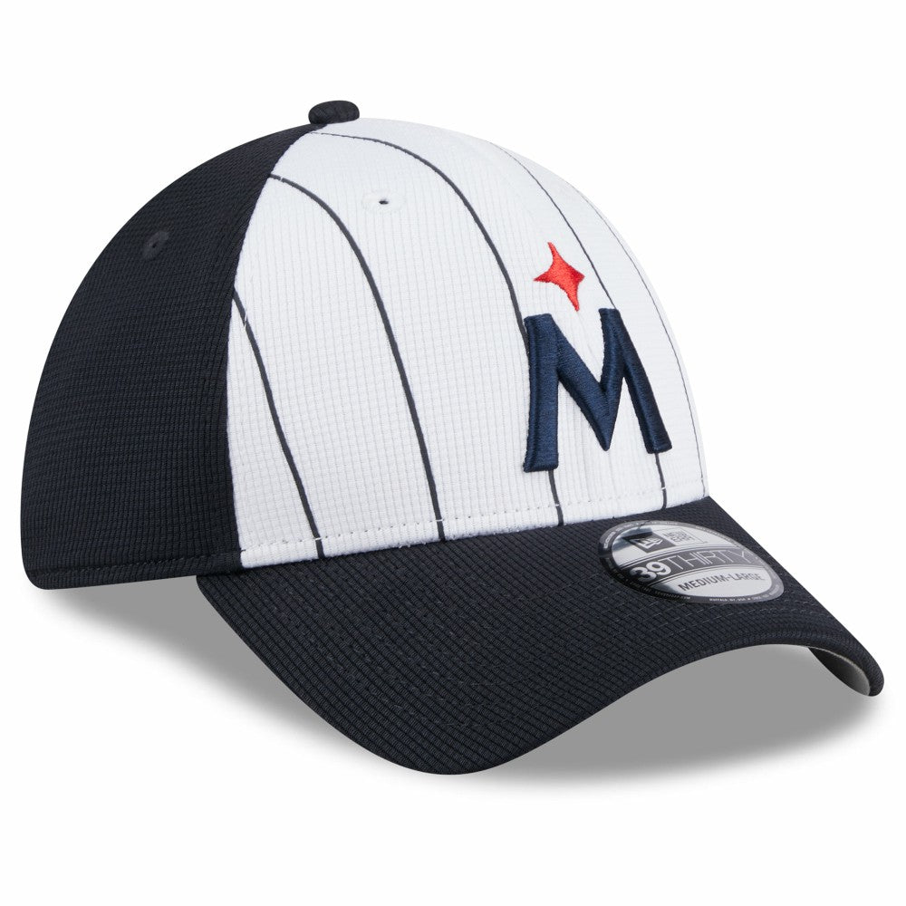 Minnesota Twins 2025 Batting Practice 39THIRTY Flex Hat White | New Era