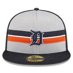 Detroit Tigers 2025 Batting Practice 59FIFTY Fitted Hat Gray | New Era