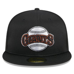 San Francisco Giants 2025 Batting Practice 59FIFTY Fitted Hat Black | New Era