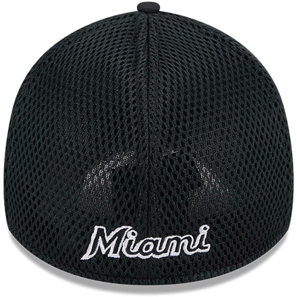 Miami Marlins Neo 39THIRTY Flex Hat Black/White | New Era