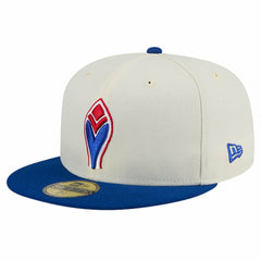 Atlanta Braves Cooperstown Collection Alternate Chrome 59FIFTY Fitted Hat Cream | New Era