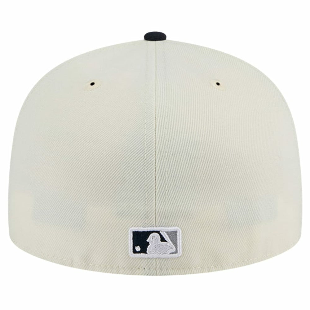 New York Yankees Top Hat Chrome 59FIFTY Fitted Hat Cream | New Era