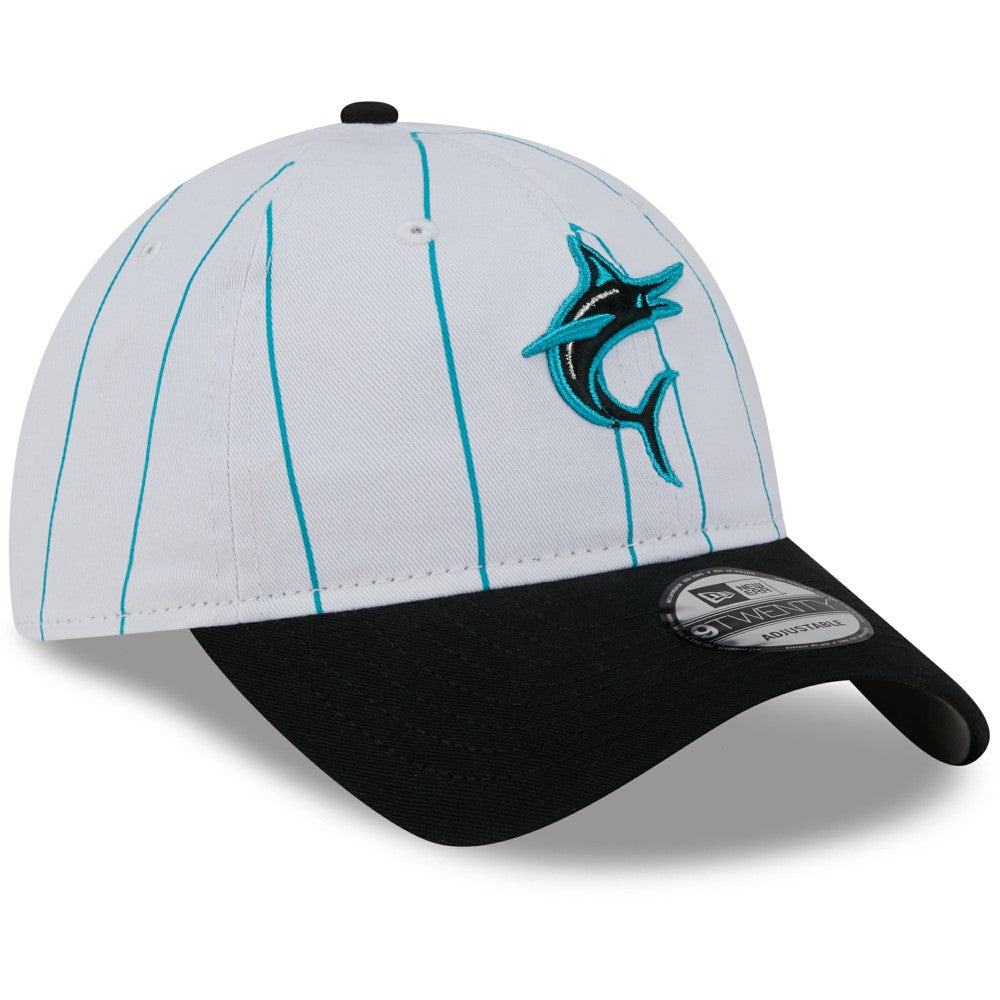 Miami Marlins 2025 Batting Practice 9TWENTY Adjustable Hat White | New Era