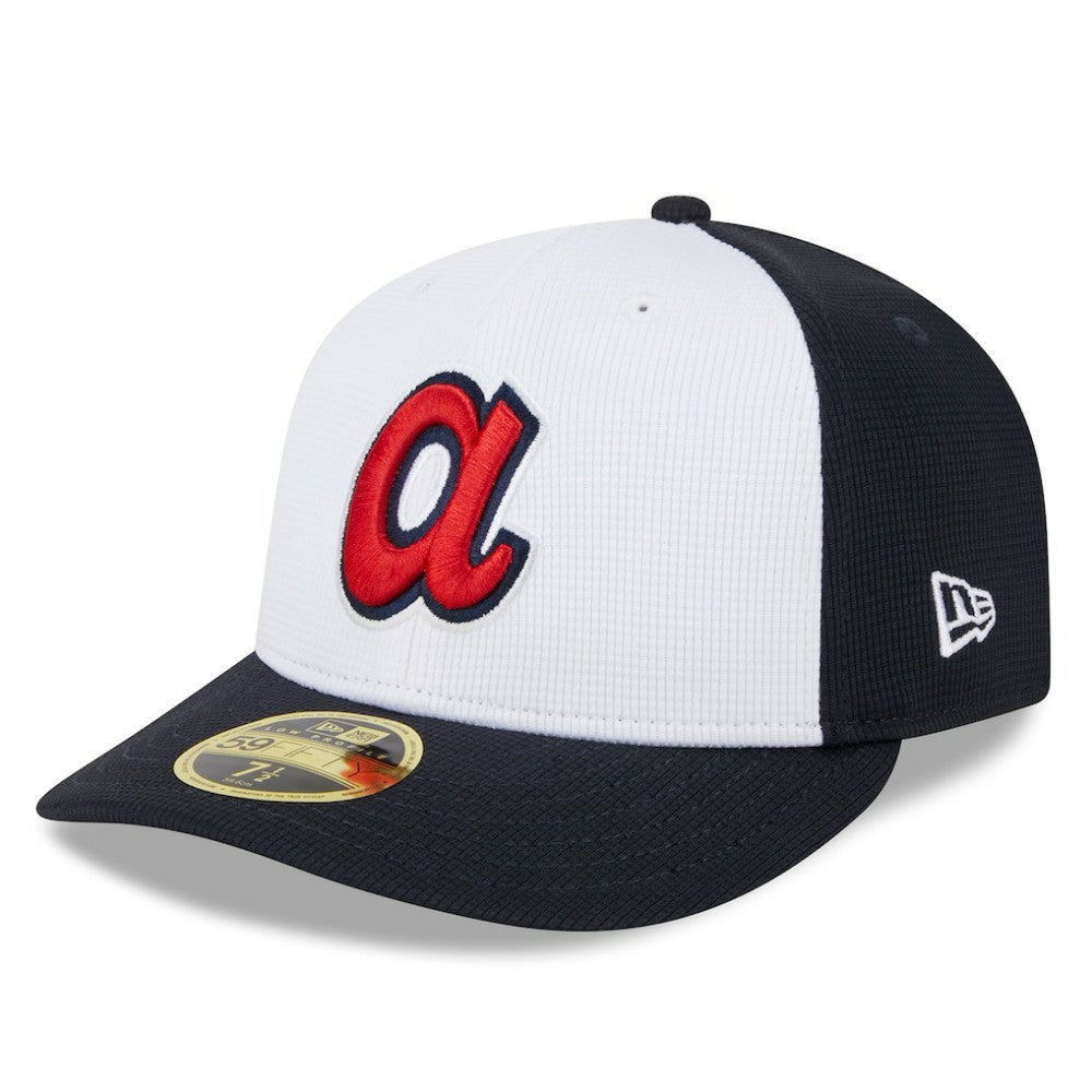 Atlanta Braves 2025 Batting Practice Low Profile 59FIFTY Fitted Hat White | New Era