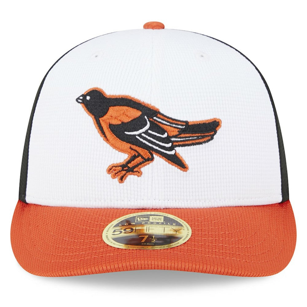 Baltimore Orioles 2025 Batting Practice Low Profile 59FIFTY Fitted Hat White | New Era