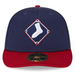 Chicago White Sox 2025 Batting Practice Low Profile 59FIFTY Fitted Hat Navy | New Era