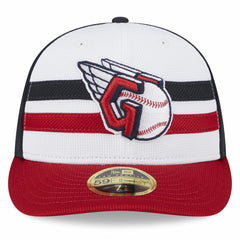 Cleveland Guardians 2025 Batting Practice Low Profile 59FIFTY Fitted Hat White | New Era