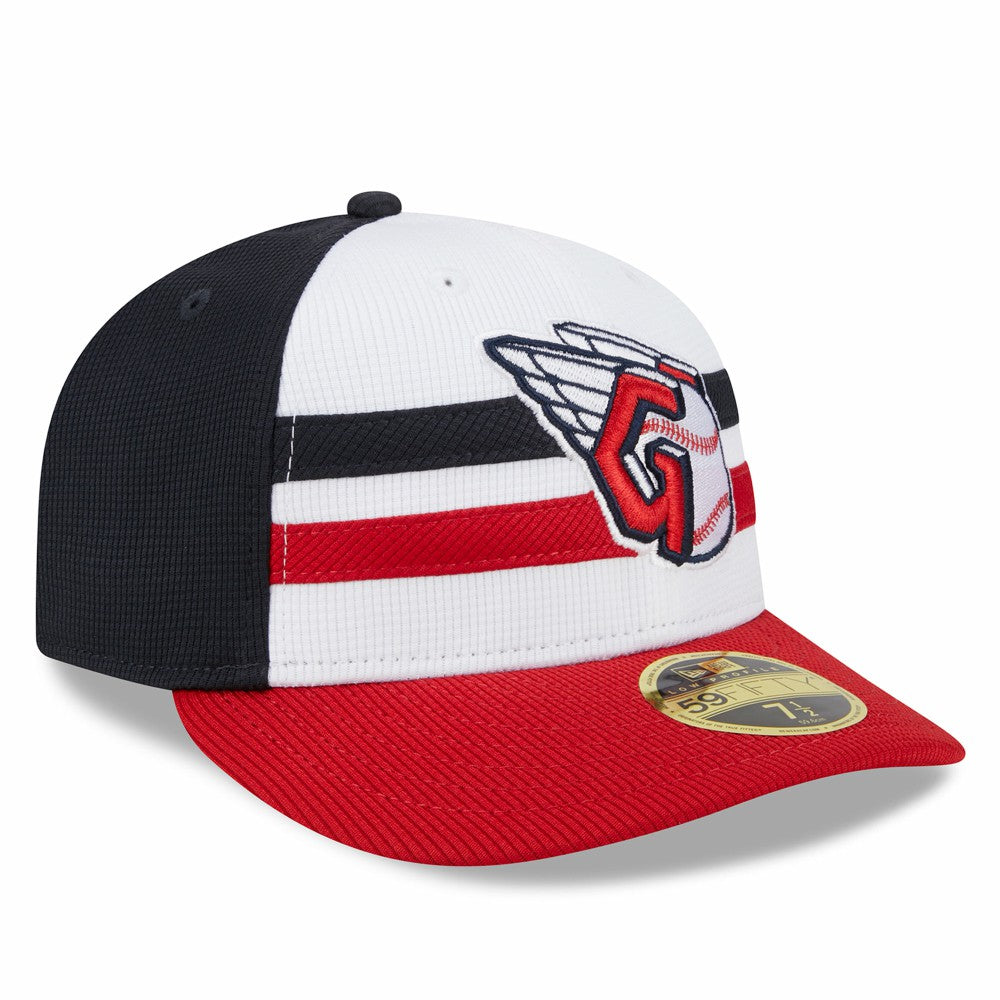 Cleveland Guardians 2025 Batting Practice Low Profile 59FIFTY Fitted Hat White | New Era