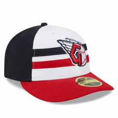 Cleveland Guardians 2025 Batting Practice Low Profile 59FIFTY Fitted Hat White | New Era